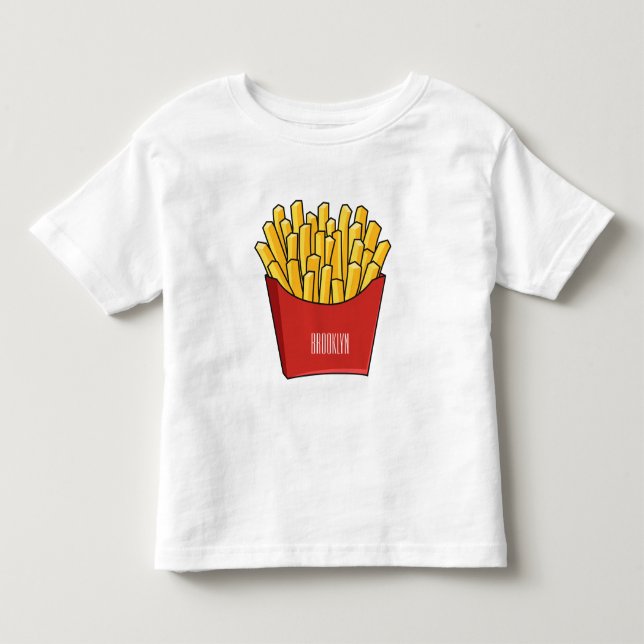 T-shirt Pour Les Tous Petits Illustration de frites (Devant)