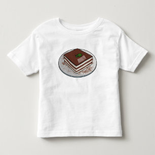 T-shirt Pour Les Tous Petits Illustration de gâteau de Tiramisu