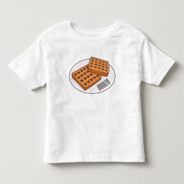 T-shirt Pour Les Tous Petits Illustration de gaufre (Devant)