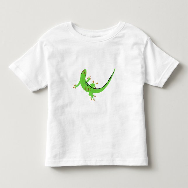 T-shirt Pour Les Tous Petits Illustration de Gecko Lizard Reptile (Devant)