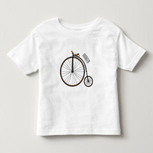 T-shirt Pour Les Tous Petits Illustration de la bande dessinée de vélo à grande