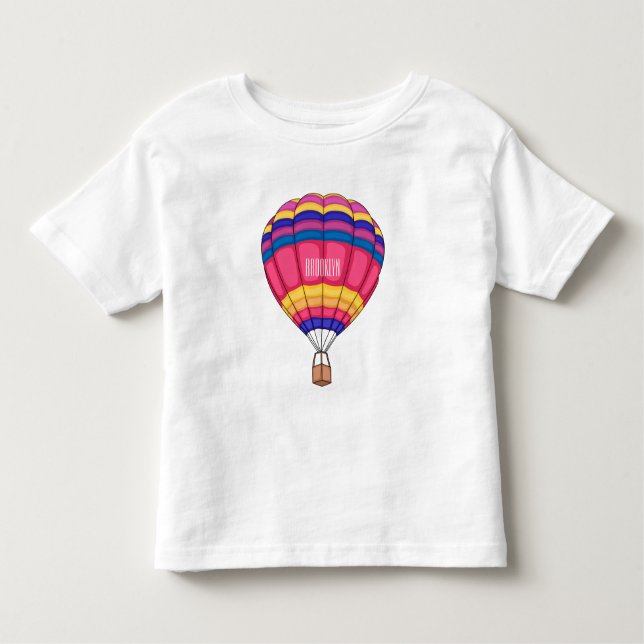 T-shirt Pour Les Tous Petits Illustration de la montgolfière (Devant)