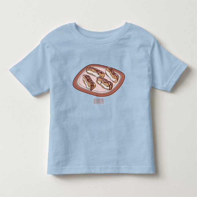 T-shirt Pour Les Tous Petits Illustration de l'éclair de chocolat (Devant)