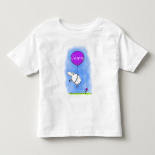 T-shirt Pour Les Tous Petits Illustration de l'humour en ballons de mouton mign