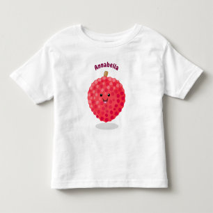 T-shirt Pour Les Tous Petits Illustration de litchee rose mignon