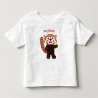 Illustration de panda rouge mignon