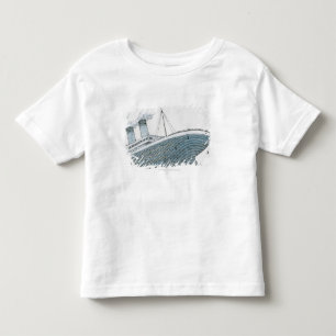 T-shirt Pour Les Tous Petits Illustration de passager tombant de Titanic