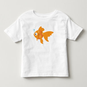 T-shirt Pour Les Tous Petits Illustration de poisson d'or convivial