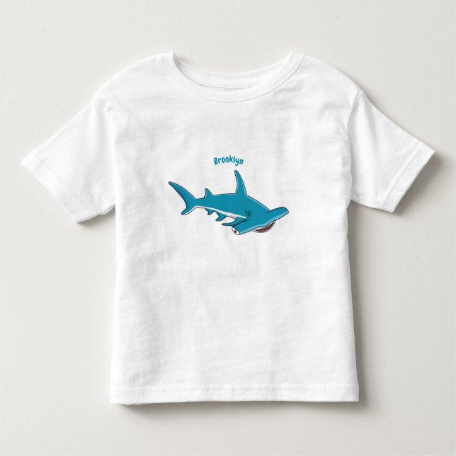 T-shirt Pour Les Tous Petits Illustration de requin marteau (Devant)