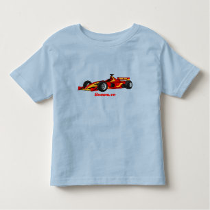 T-shirt Pour Les Tous Petits Illustration de voitures de course à grande vitess