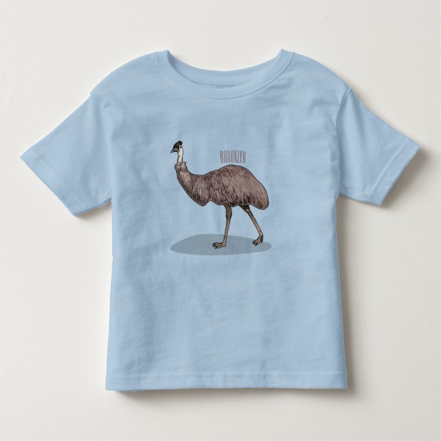 T-shirt Pour Les Tous Petits Illustration d'Emu bird (Devant)