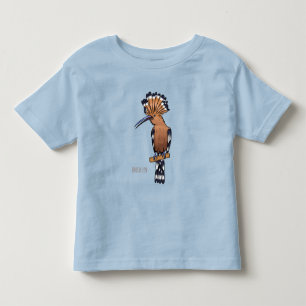 T-shirt Pour Les Tous Petits Illustration d'oiseau huppé d'Eurasie