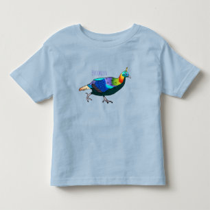 T-shirt Pour Les Tous Petits Illustration d'oiseau monal himalayen