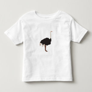 T-shirt Pour Les Tous Petits Illustration d'Ostrich Bird