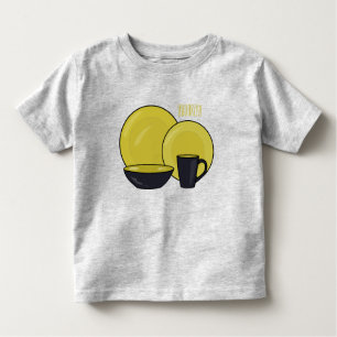T-shirt Pour Les Tous Petits Illustration du jeu de produits de table