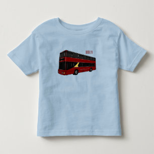 T-shirt Pour Les Tous Petits Illustration d'un bus à deux étages