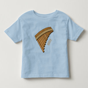 T-shirt Pour Les Tous Petits Illustration Pan flûte / panpipes