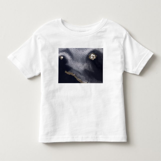 T-shirt Pour Les Tous Petits Image satellite de l'île de Semisopochnoi (Devant)