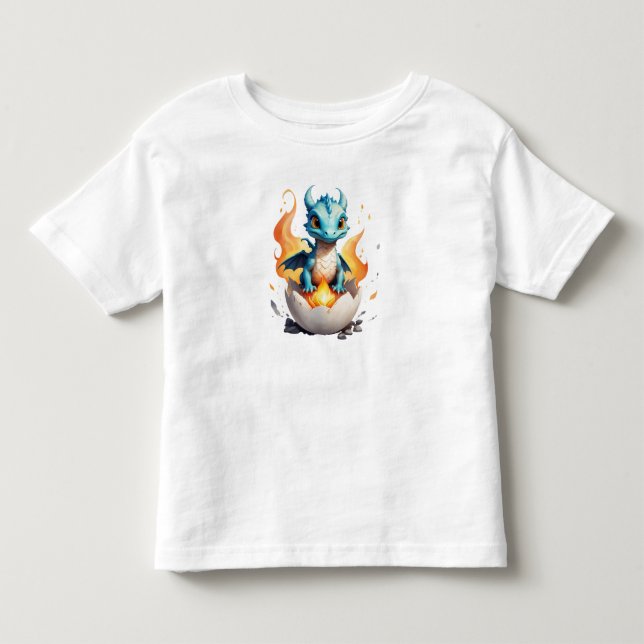 T-shirt Pour Les Tous Petits Imaginaire d'éclosion bébé dragon enfants (Devant)