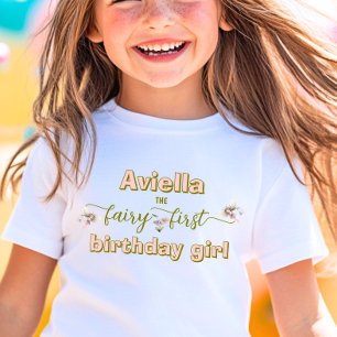 T-shirt Pour Les Tous Petits Imaginaire Fairy Premier Fleur sauvage