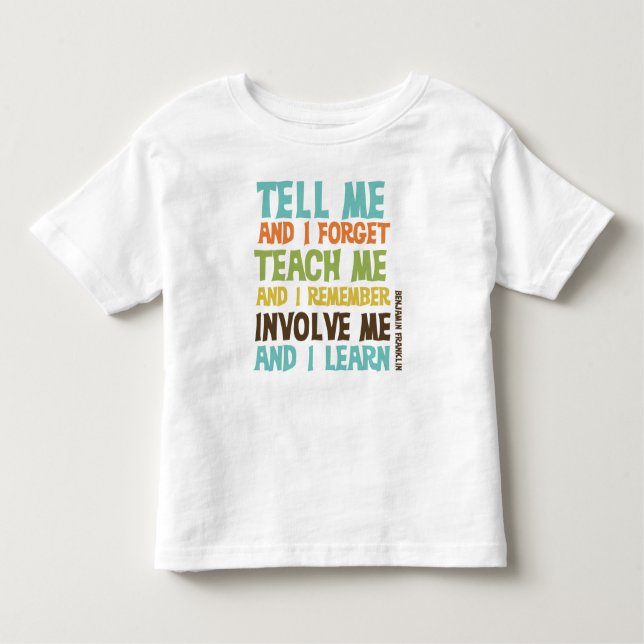 T-shirt Pour Les Tous Petits Impliquez-moi un devis inspirant (Devant)