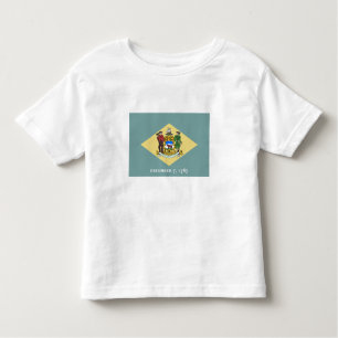 T-shirt Pour Les Tous Petits Indicateur d'état du Delaware