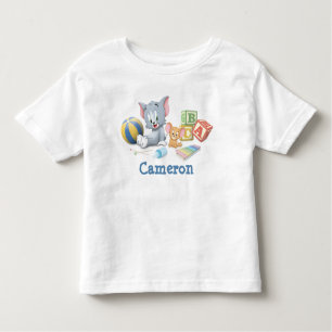 T-shirt Pour Les Tous Petits Infant Tom and Jerry Playing With Toys