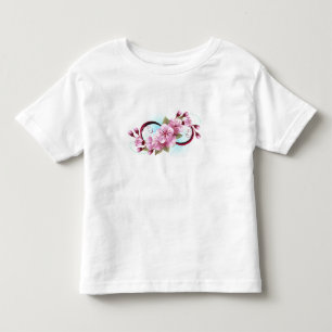 T-shirt Pour Les Tous Petits Infinité avec les fleurs Sakura