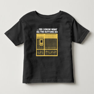 T-shirt Pour Les Tous Petits Ingénieur du son audio - Tourne-disque du DJ de