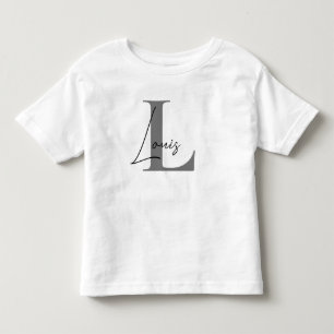 T-shirt Pour Les Tous Petits INITIAL nom personnalisé du tee-shirt et du corps