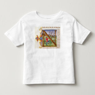 T-shirt Pour Les Tous Petits Initiale 'N de Historiated