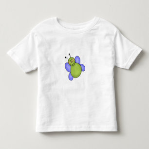 T-shirt Pour Les Tous Petits Insecte de sourire bleu et vert