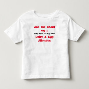 T-shirt Pour Les Tous Petits Interrogez-moi au sujet de mes allergies de
