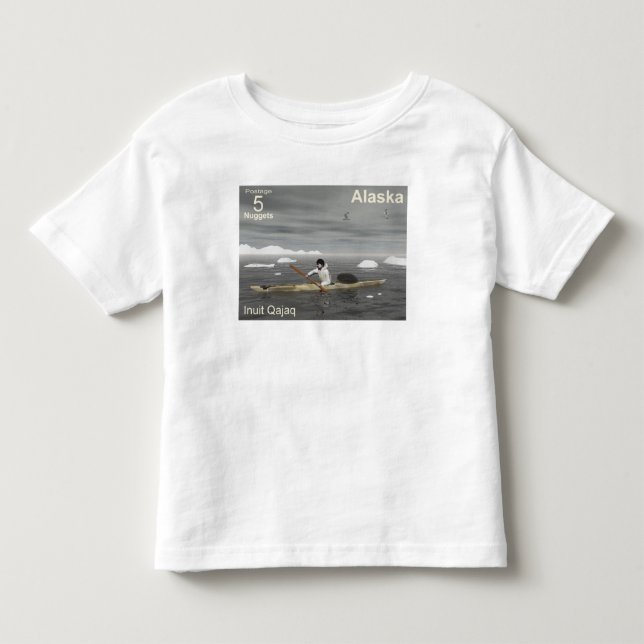 T-shirt Pour Les Tous Petits Inuit Kayak (Devant)