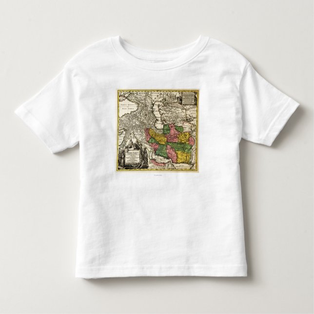 T-shirt Pour Les Tous Petits IranPanoramic MapIran (Devant)