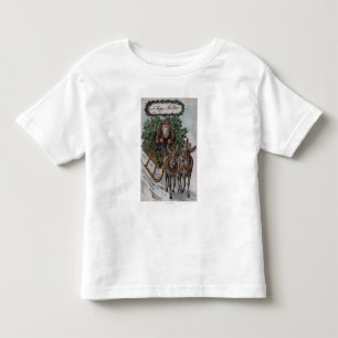T-shirt Pour Les Tous Petits Irlandais conduisant Sleigh des shamrocks