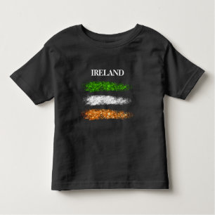 T-shirt Pour Les Tous Petits *~* IRLANDE Drapeau Abstrait simple