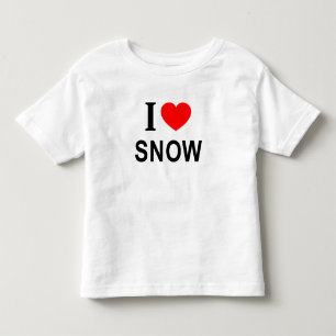 T-SHIRT POUR LES TOUS PETITS J' ❤️ NEIGE J'AIME NEIGE J'AIME NEIGE