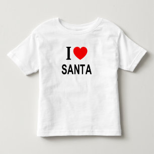 T-SHIRT POUR LES TOUS PETITS J'❤️ PÈRE NOËL J'AIME PÈRE NOËL J'AIME PÈRE NOËL