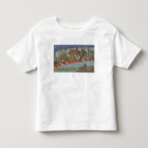 T-shirt Pour Les Tous Petits Jackson, Mississippi - grandes scènes de lettre