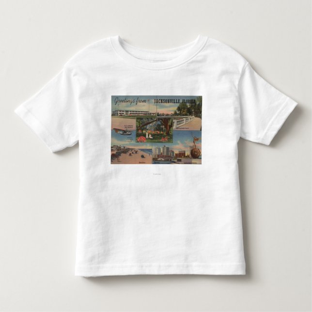 T-shirt Pour Les Tous Petits Jacksonville, la Floride - salutations de (Devant)