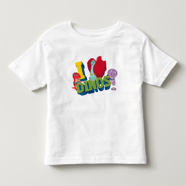 T-shirt Pour Les Tous Petits J'adore les dinos | Dino Ranch (Devant)