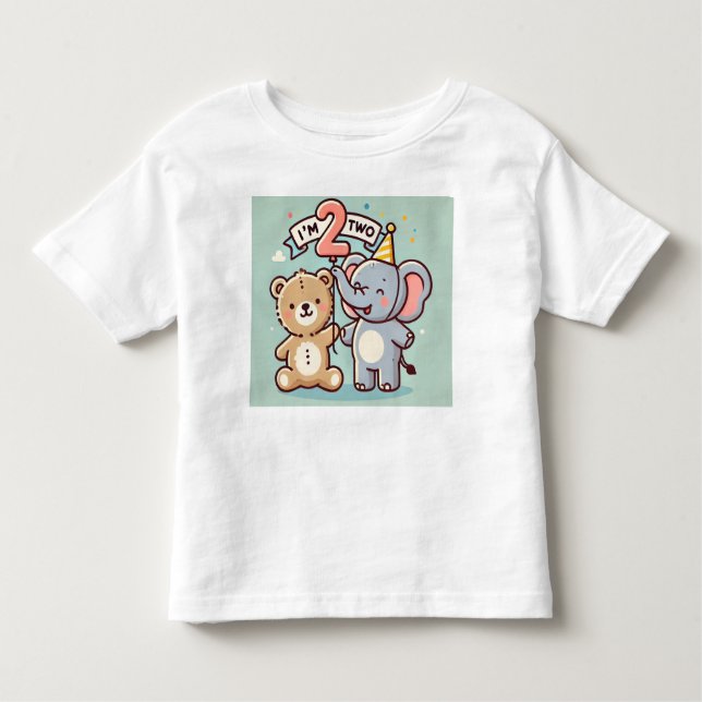 T-shirt Pour Les Tous Petits j'ai deux ans (Devant)
