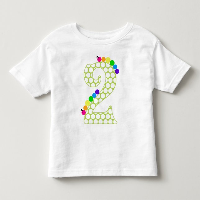 T-shirt Pour Les Tous Petits J'ai DEUX ans (Devant)