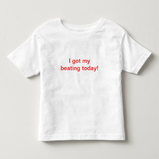 T-shirt Pour Les Tous Petits J'ai obtenu mon battre aujourd'hui !