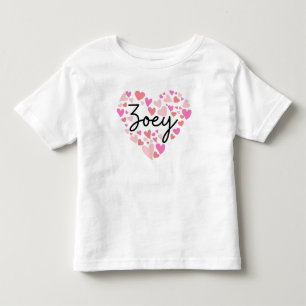 T-shirt Pour Les Tous Petits J'aime Andi - coeurs pour Andi