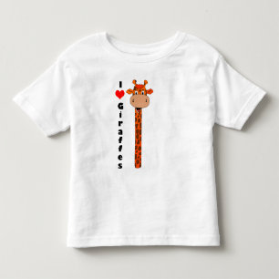 T-shirt Pour Les Tous Petits J'aime des girafes