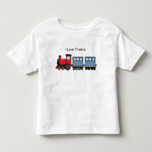 T-shirt Pour Les Tous Petits J'aime des trains