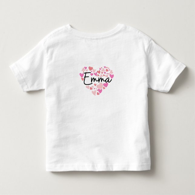 T-shirt Pour Les Tous Petits J'aime Emma (Dos)