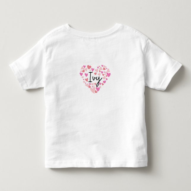 T-shirt Pour Les Tous Petits J'aime Ivy (Dos)